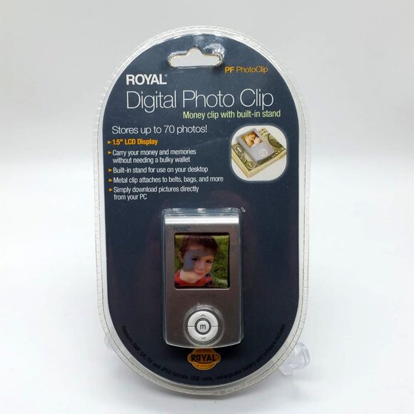 Royal Digital Photo Clip - Money Clip with Built-in Stand - Picture 1 of 3